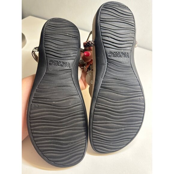 Vionic Crystal Jewled Orthotic Arch Support‎ Sandals Size 11 - Picture 4 of 5